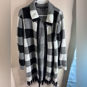 Cable & Gauge Black and White Cardigan